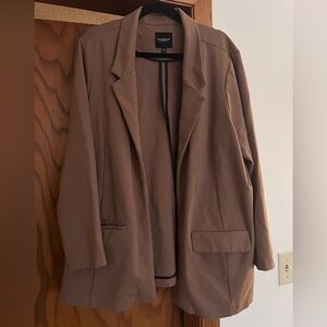 Liverpool Los Angeles Taupe Open-Front Blazer | Women’s 3X